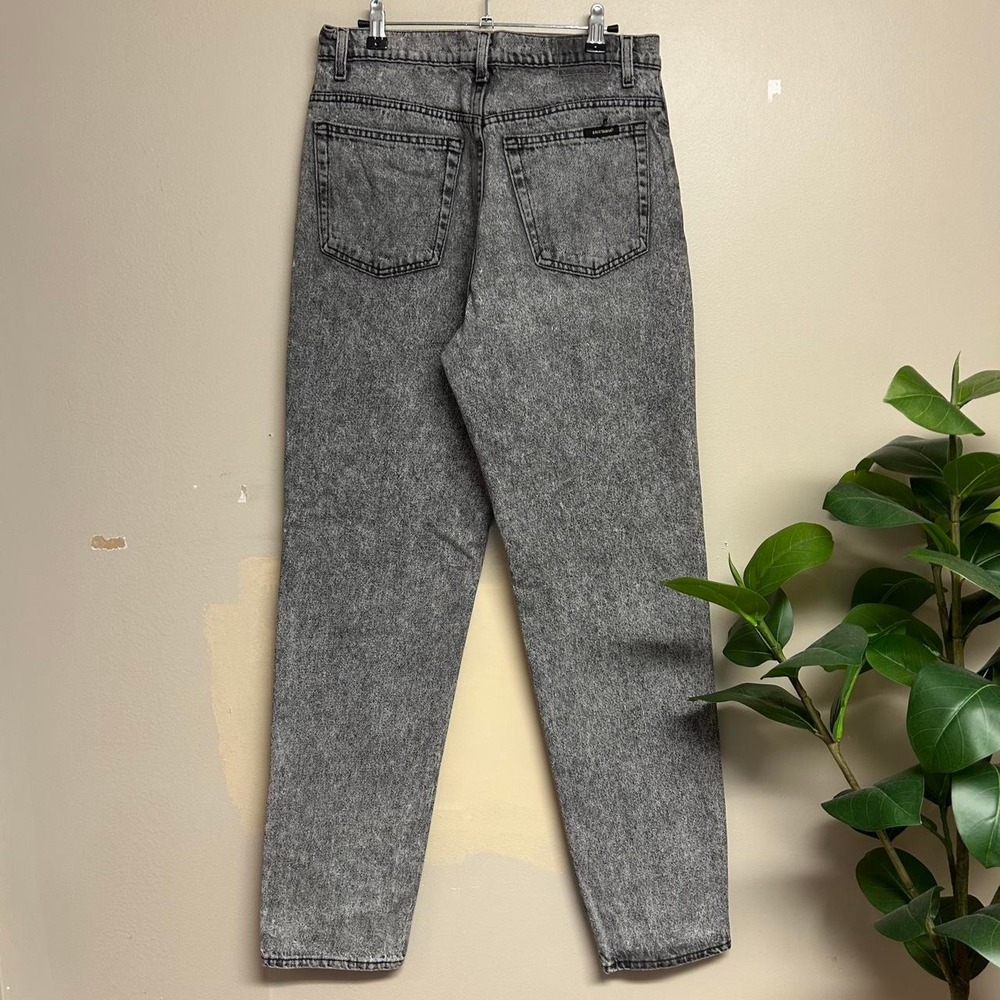 Vintage 90s Brittania Acid Wash Grey Denim Jeans Mens 31x33 High Rise Retro